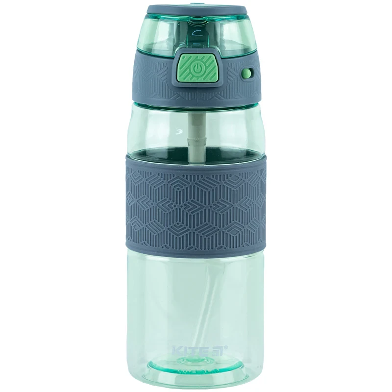 Пляшка для води 600мл зелено-сіра Kite K24-1201-2, фото 1