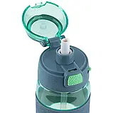 Пляшка для води 600мл зелено-сіра Kite K24-1201-2, фото 3