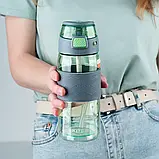 Пляшка для води 600мл зелено-сіра Kite K24-1201-2, фото 4