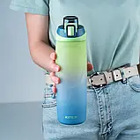 Пляшка для води 760 мл синьо-салатова Kite K24-1200-3, фото 3