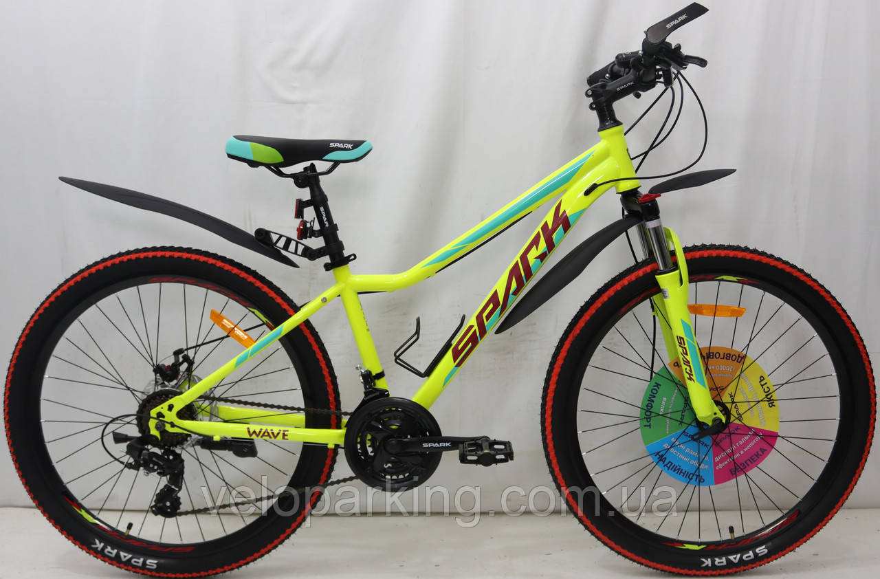 Гірський сталевий велосипед SPARK WAVE, 26"