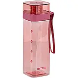 Пляшка для води квадратна 550 мл рожевого Kite K24-1209-3, фото 2