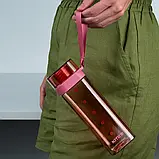 Пляшка для води квадратна 550 мл рожевого Kite K24-1209-3, фото 6