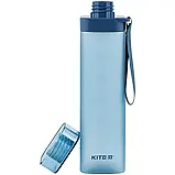 Пляшка для води квадратна 700 мл синя Kite K24-1210-1, фото 2