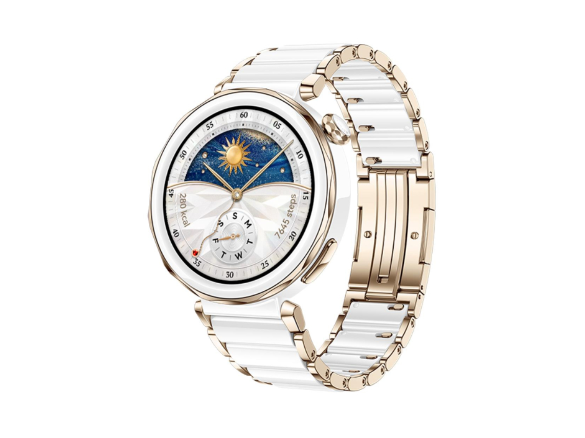 Смарт-годинник Huawei Watch GT 5 Pro Elegant біло-золотий 42mm (Jana-B29C)