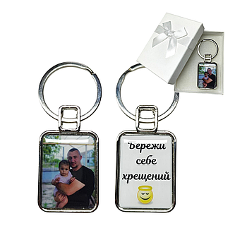 Брелок фото коханим (Двосторонній)