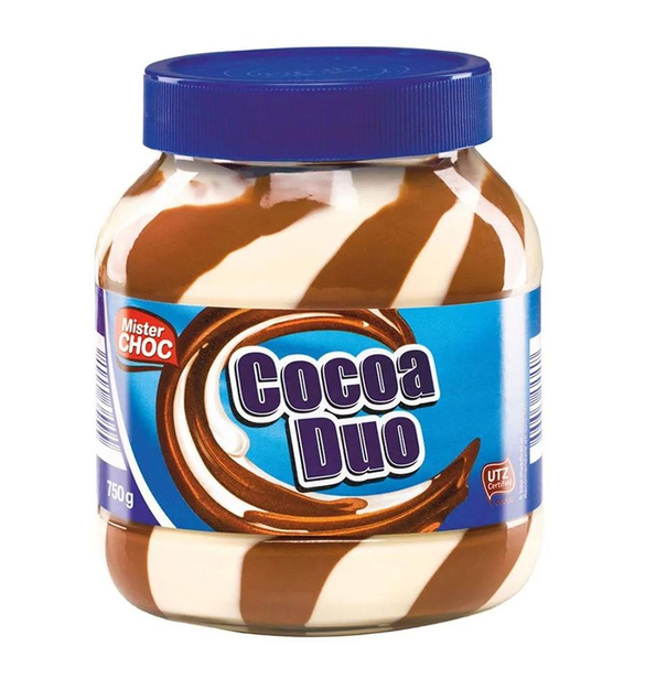 Шоколадно молочна паста Cocoa Duo 750 г, фото 1