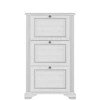 Тумба для взуття 3D Вайт/White (Гербор/Gerbor) 725х190х1240 мм