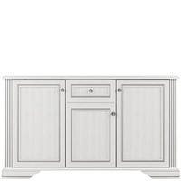 Комод 3D1S Вайт/White (Гербор/Gerbor) 1610х445х930 мм