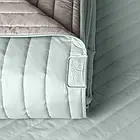 Покривало 220хх240см стьобане двостороннє Стиль Люкс м`ята/св.сірий TM IDEIA, фото 5