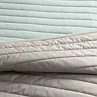 Покривало 220хх240см стьобане двостороннє Стиль Люкс м`ята/св.сірий TM IDEIA, фото 7