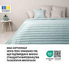 Покривало 220хх240см стьобане двостороннє Стиль Люкс м`ята/св.сірий TM IDEIA, фото 4