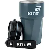 Термокружка 450 мл, сіра Kite K25-1220-1, фото 4