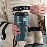 Термокружка 450 мл, сіра Kite K25-1220-1, фото 6