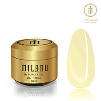 Milano Cosmetic Гель Builder Gel Light Beige для нігтів, 30 мл