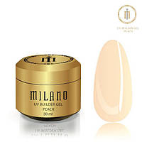 Milano Cosmetic Гель Builder Gel Peach для нігтів, 30 мл