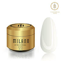 Milano Cosmetic Гель Builder Gel White для нігтів, 30 мл