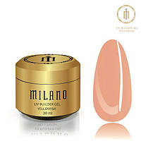Milano Cosmetic Гель Builder Gel Yellowish для нігтів, 30 мл