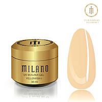 Milano Cosmetic Гель Builder Gel Yellowish 1 для нігтів, 30 мл