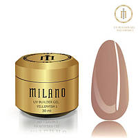 Milano Cosmetic Гель Builder Gel Yellowish 2 для нігтів, 30 мл