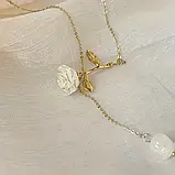 Прикраса ланцюжок та кулон Троянда, фото 4
