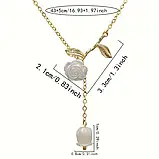 Ожерельє з кулоном Троянда, фото 4