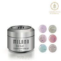 Гель із фольгованими шматочками Caramel Potal Builder Gel