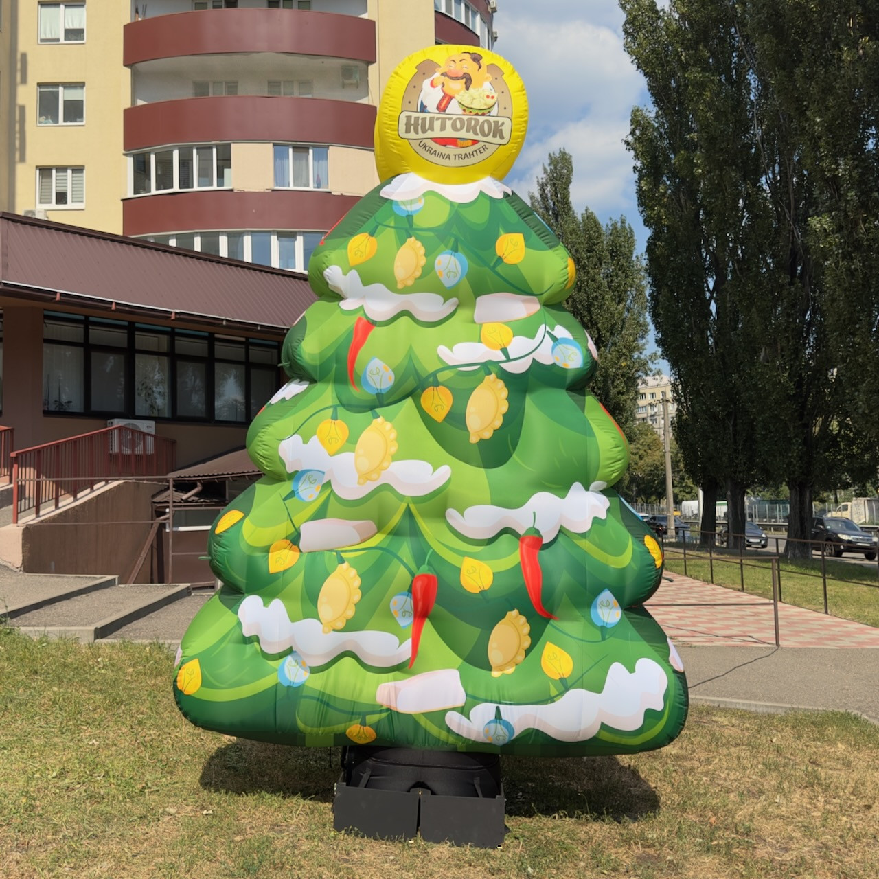 Пневмофігура надувна фігура вулична новорічна 4,5 м