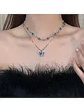 Чокер на шию та ланцюжок з кулоном Метелик для дівчини, фото 8