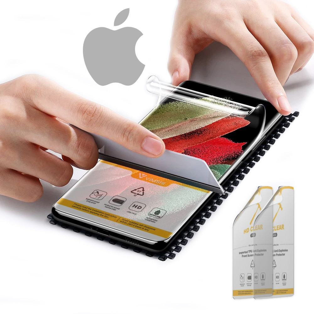 Плівка 2 шт на iPhone 12 mini поліуретанова TPU захисна протиударна на скло VIMSHI глянсова, фото 1