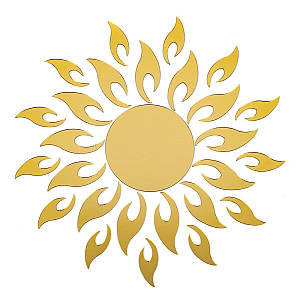 Дзеркальний декор акриловий самоклеючий золото, 27шт (D) SW-00002503