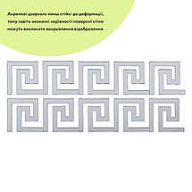 Дзеркальний декор акриловий самоклеючий срібло,10шт (D) SW-00002506, фото 2