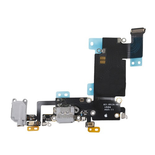 Шлейф iPhone 6S Plus з роз'ємом зарядки, аудіо роз'ємом та мікрофоном black (оригінал)