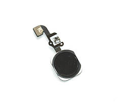 Шлейф iPhone 6/iPhone 6 Plus кнопки Home (меню) black, з пластиком