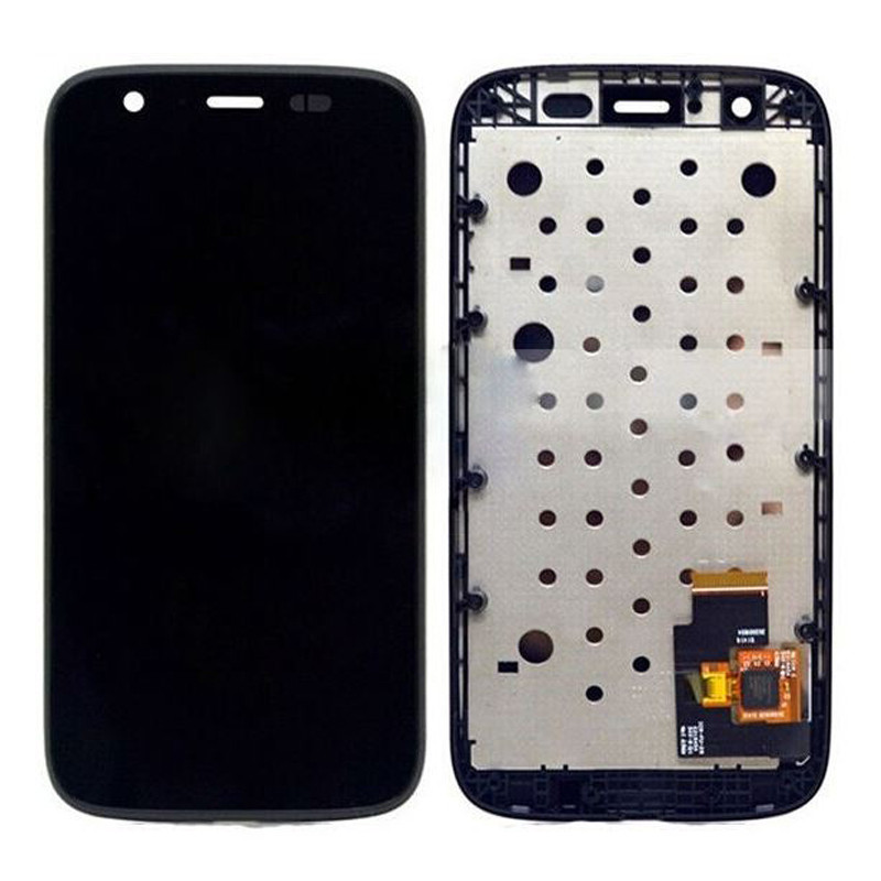 Дисплей Motorola XT1032 Moto G/XT1033/XT1036 в зборі з сенсором та рамкою black