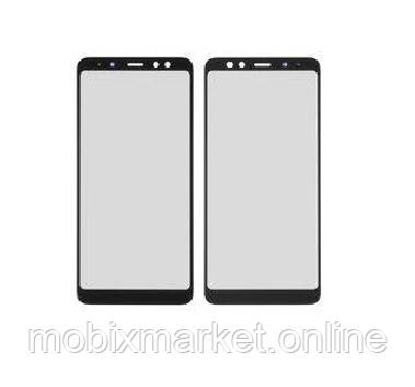 Скло корпусу Samsung A530 Galaxy A8 2018, з OCA- плівкою, black (Original PRC)