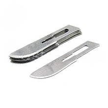 Леза скальпеля RJ No10 пачка 10 шт (для плоских ручок)