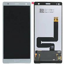 Дисплей Sony H8266 Xperia XZ2 в зборі з сенсором silver Original PRC