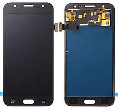 Дисплей Samsung SM-J500H Galaxy J5 в зборі з сенсором black TFT з рег. підсвіткою