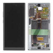 Дисплей Samsung SM-N975 Galaxy Note 10 Plus 4G в зборі з сенсором та рамкою aura glow service orig
