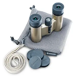 Vanguard Vesta Compact 10x21 WP Champagne | Компактний водонепроникний бінокль для туризму, подорожей, театру, дітей