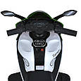 Дитячий електромотоцикл трицикл Bambi Motor (зелений колір), фото 9