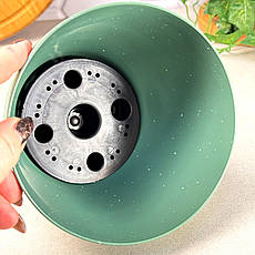 Кашпо для квітів 6 л з дренажною вставкою Бетон Зелений Алеана, фото 3