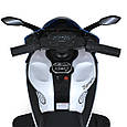 Дитячий електромотоцикл трицикл Bambi Motor (синій колір), фото 7