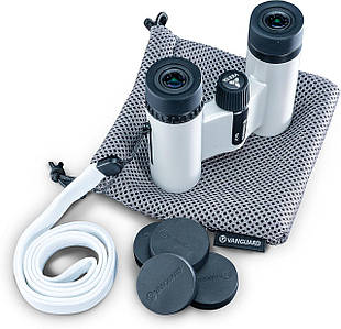 Vanguard Vesta Compact 10x21 WP White Pearl | Компактний водонепроникний бінокль для туризму, подорожей, театру, дітей