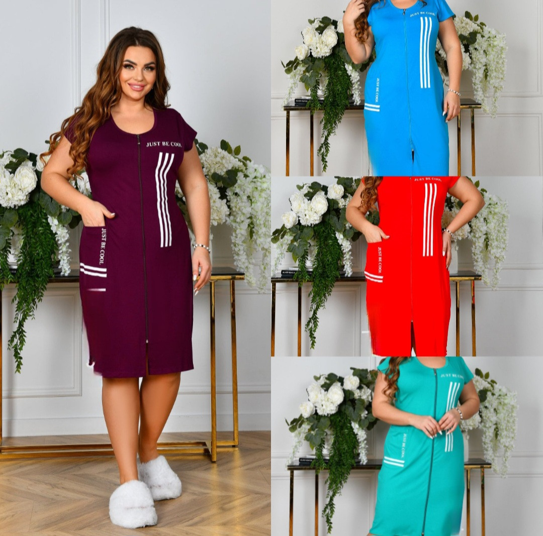 Жіночий халат віскоза в смужку в Україні, фото 1