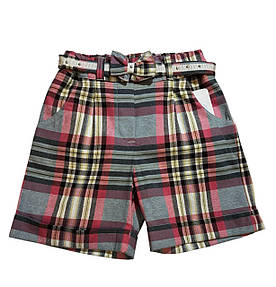 Шорти в клітинку для дівчинки 104 розміру