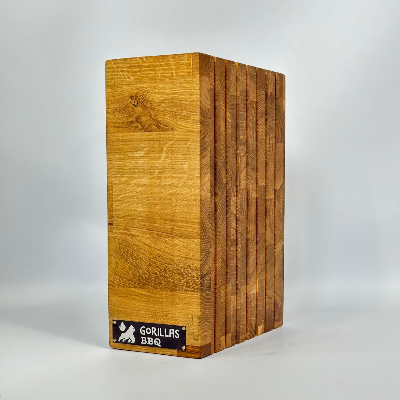 Підставка для ножів дерев'яна Gorillas BBQ Торцева, фото 1