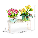 3D конструктор у горщику LOZ 1673 409 деталей Різнобарвний (11570-67169), фото 3