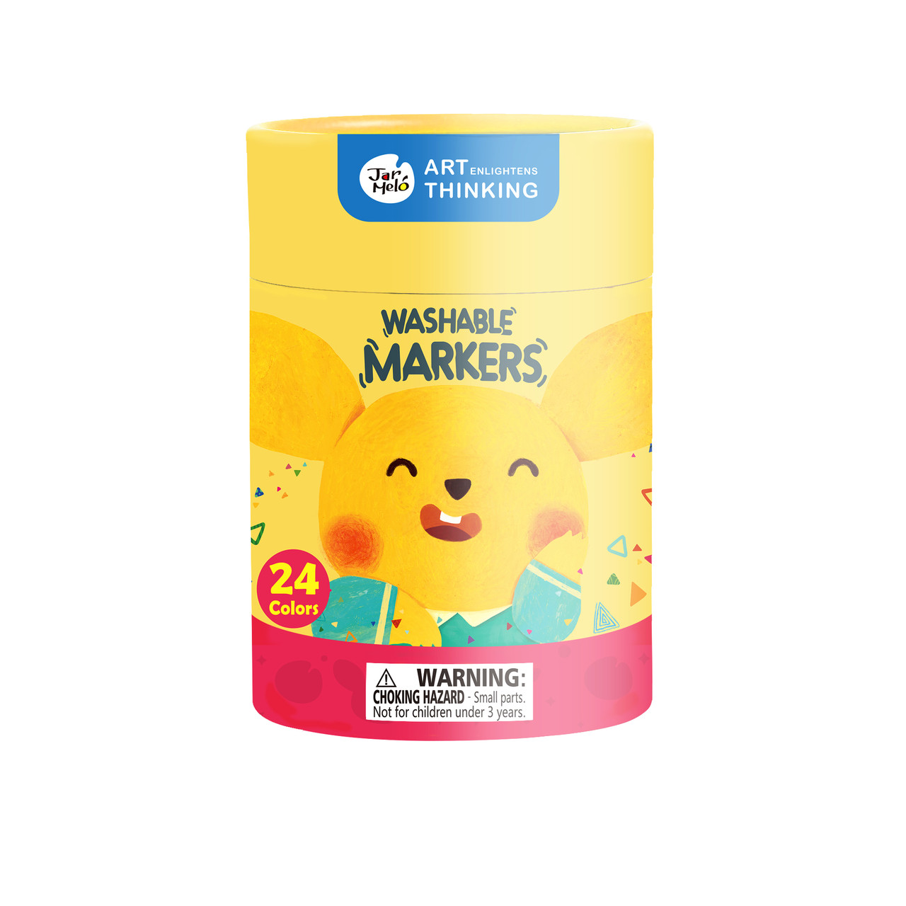 Маркери змивні Jar Melo-Baby Roo 24 кольори в тубусі (JA90497), фото 1